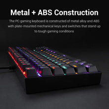 
                        
                          Muat gambar ke penampil Galeri, Redragon K552 Mechanical Gaming Keyboard RGB LED Rainbow Backlit Wired Keyboard with Red Switches for Windows Gaming PC (87 Keys, Black) - JOY2ESpree
                        
                      