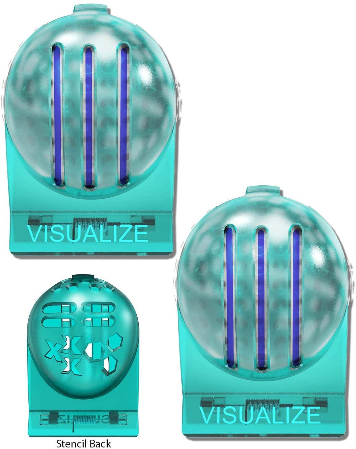 VISUALIZE TRI-LINE Golf Alignment Kit - (2-Pack) Unique 3 Line Golf Ball Marker - JOY2ESpree