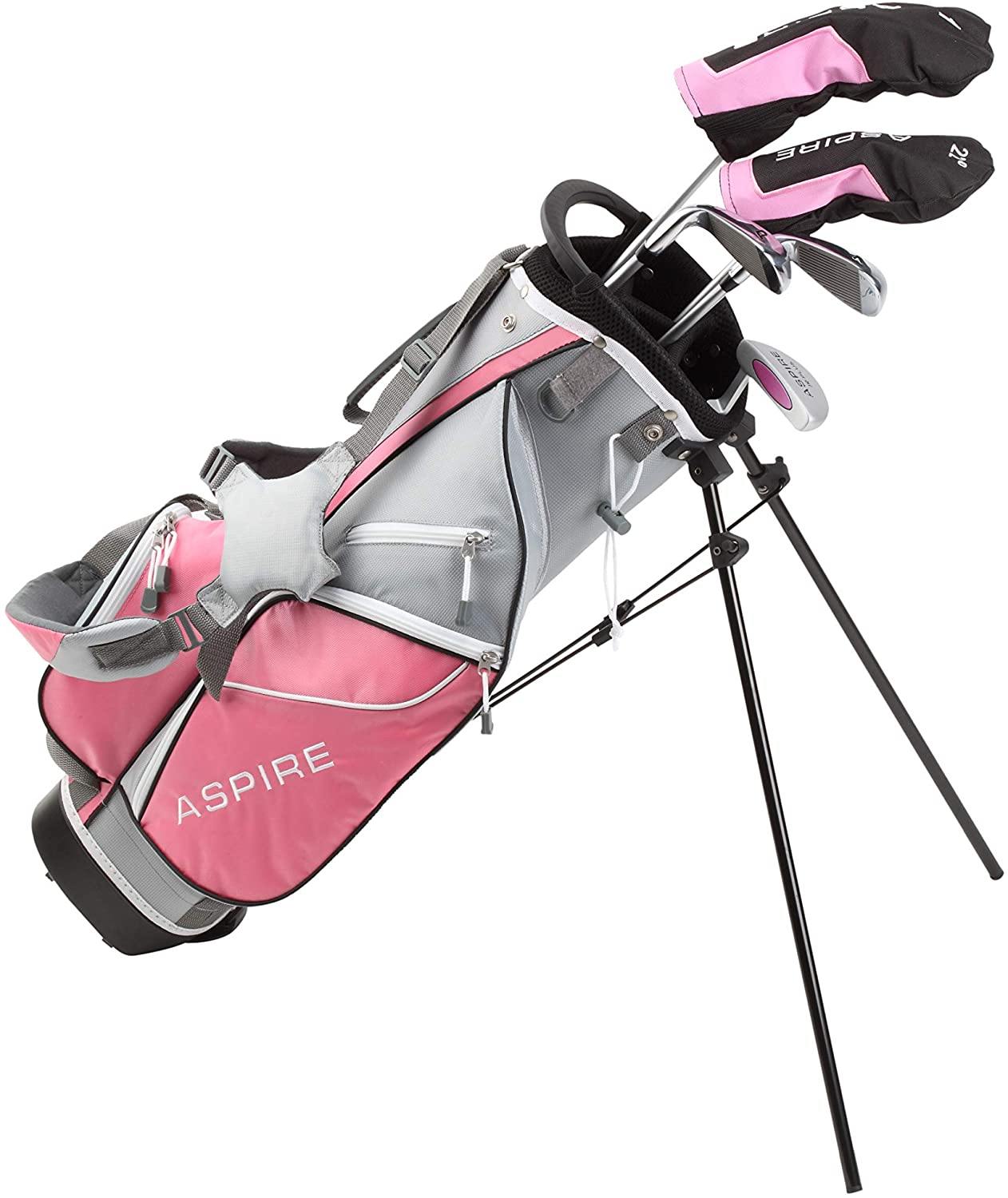 Aspire Junior Plus Complete Golf Club Set for Children, Kids - 5 Age Groups Boys and Girls - Right Hand - JOY2ESpree