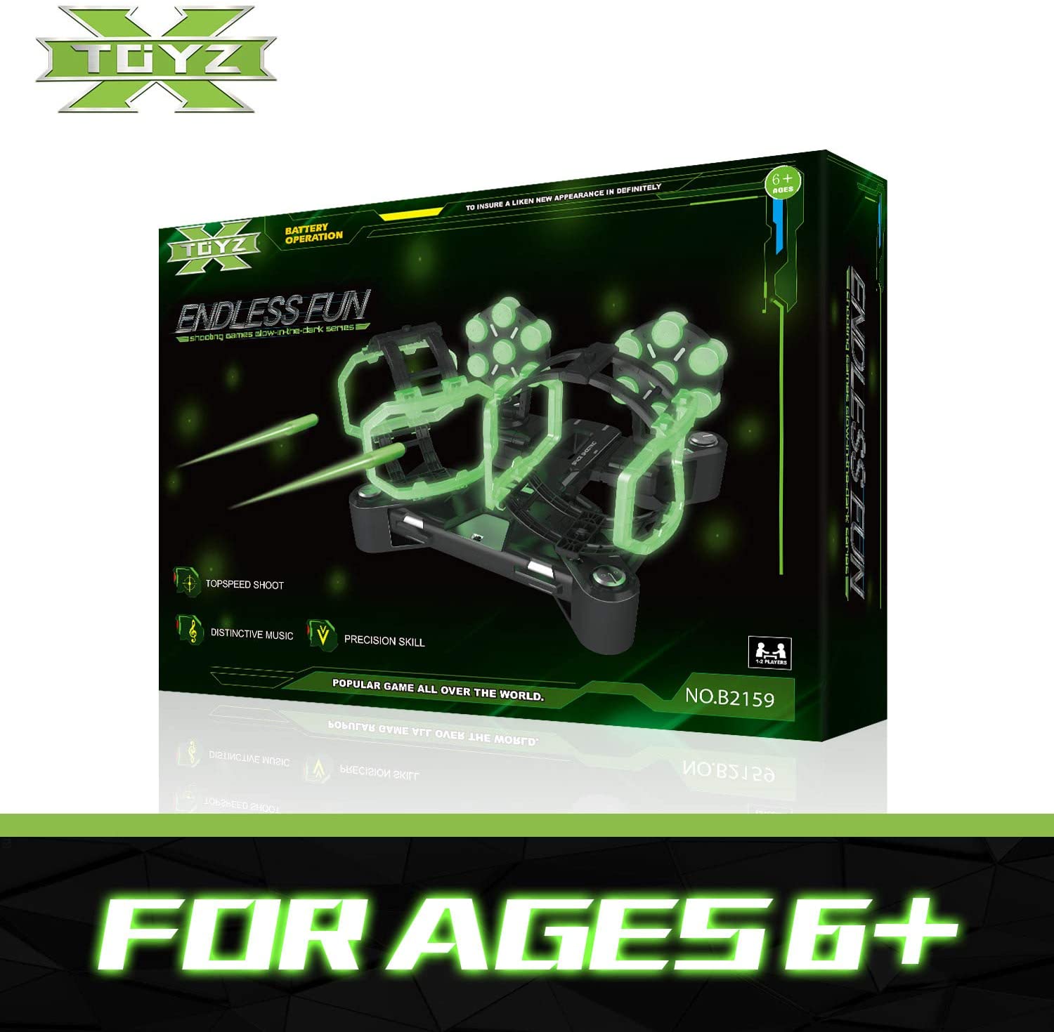 X TOYZ Digital Targets for Nerf Guns - Electronic Running Target Auto Rest for Shooting Practice, Ideal Gift for Kids, Boys & Girls (V2)