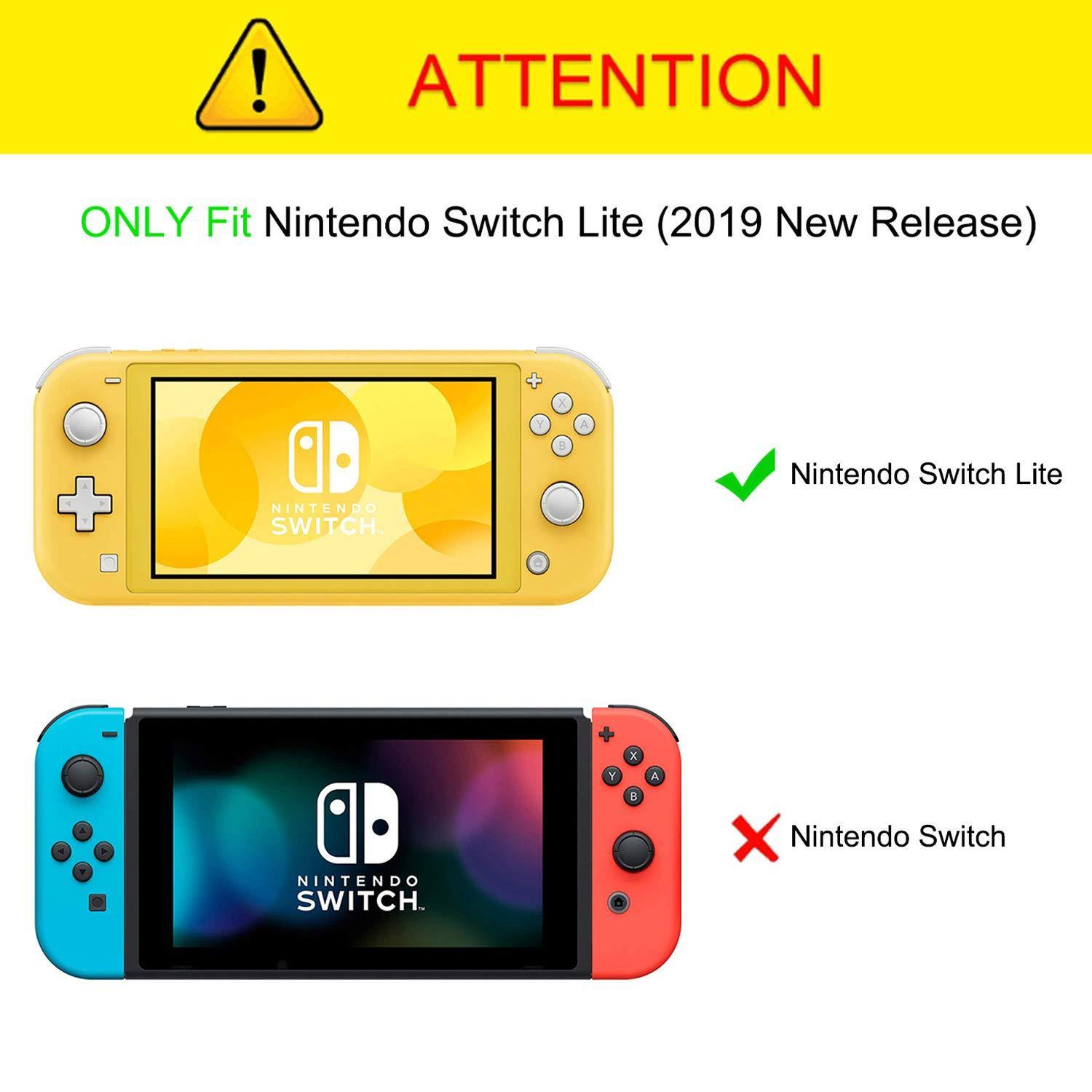 Fintie Carry Case for Nintendo Switch Lite 2019 - [Shockproof] Hard Shell Protective Cover Bag with 15 Game Card/2 Micro SD Card Slots - JOY2ESpree
