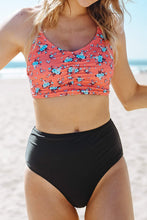 
                        
                          Cargar imagen en el visor de la galería, CUPSHE Women’s Bikini Swimsuit Floral Print Halter Lace Up Two Piece Bathing Suit
                        
                      