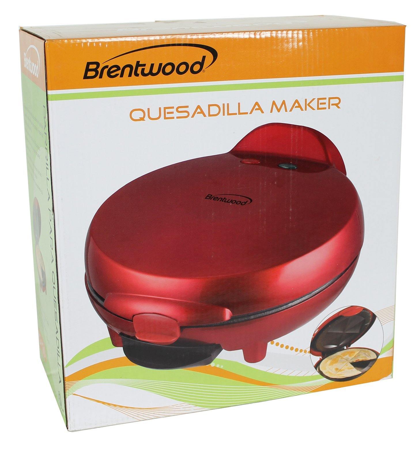 Brentwood Quesadilla Maker, 8-inch, Red - JOY2ESpree