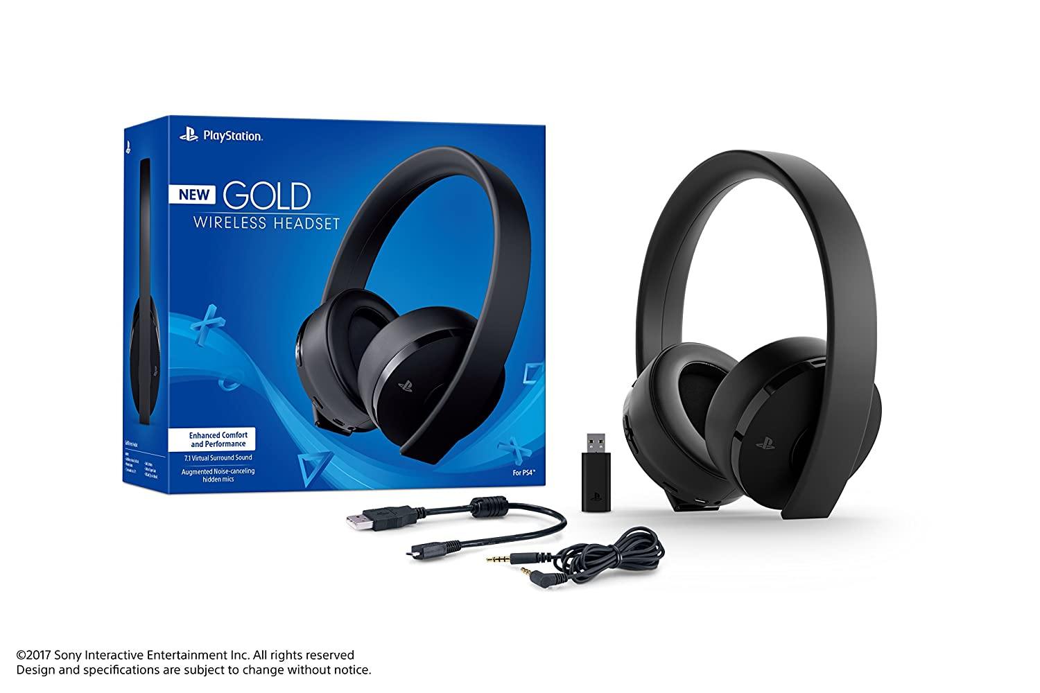 PlayStation Gold Wireless Headset - PlayStation 4 - JOY2ESpree