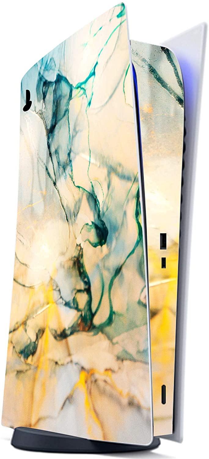 PlayVital Blue Nebula Full Set Skin Decal for PS5 Console Digital Edition - JOY2ESpree