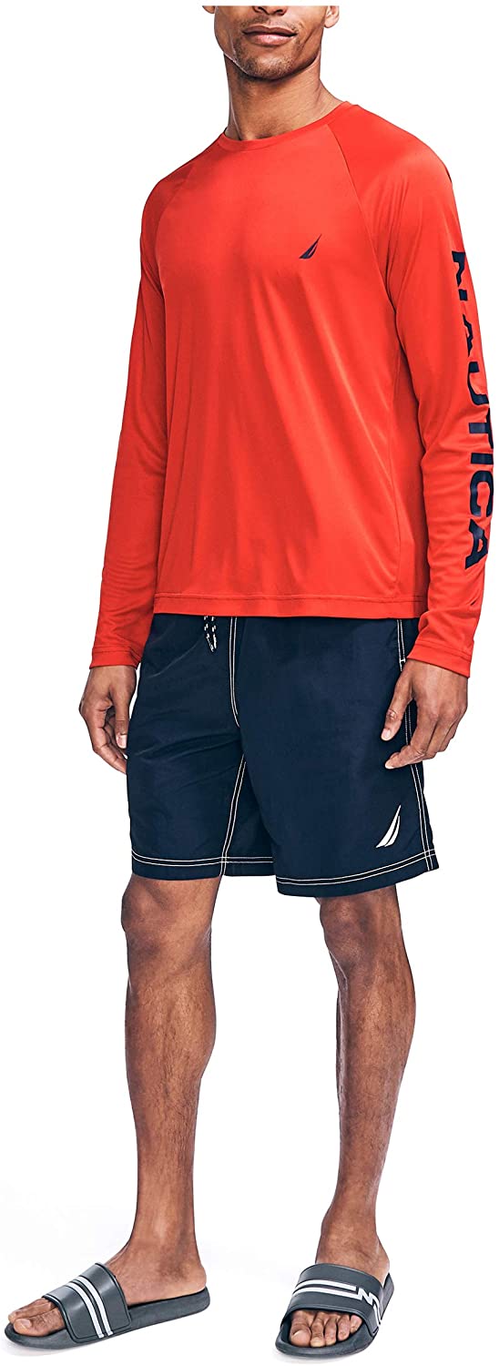 Nautica Men's Logo Graphic Swim Shirt - JOY2ESpree