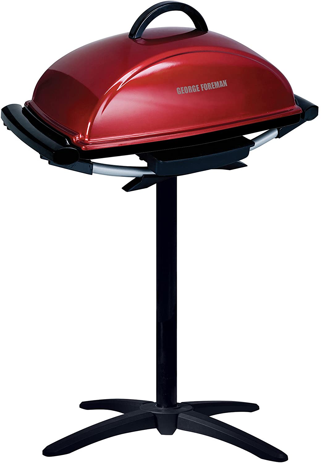 George Foreman 12-Serving Indoor/Outdoor Rectangular Electric Grill, Red, GFO201R - JOY2ESpree