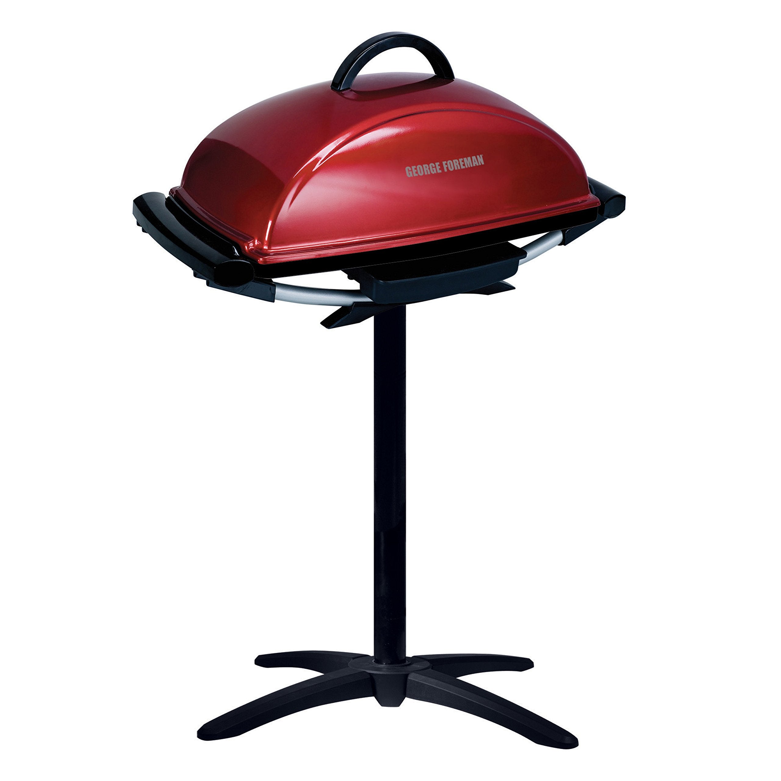 George Foreman 12-Serving Indoor/Outdoor Rectangular Electric Grill, Red, GFO201R - JOY2ESpree