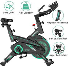 
                        
                          गैलरी व्यूवर में इमेज लोड करें, pooboo Exercise Bike, Indoor Cycling Bike Stationary Belt Drive - JOY2ESpree
                        
                      