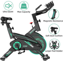 
                        
                          將圖片載入圖庫檢視器 pooboo Exercise Bike, Heavy Duty Indoor Cycling Bike Stationary Belt Drive - JOY2ESpree
                        
                      