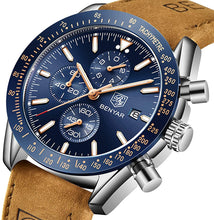 
                        
                          Muat gambar ke penampil Galeri, BENYAR Chronograph Mens Watch Quartz Movement 30M Waterproof | Leather Watch Strap
                        
                      