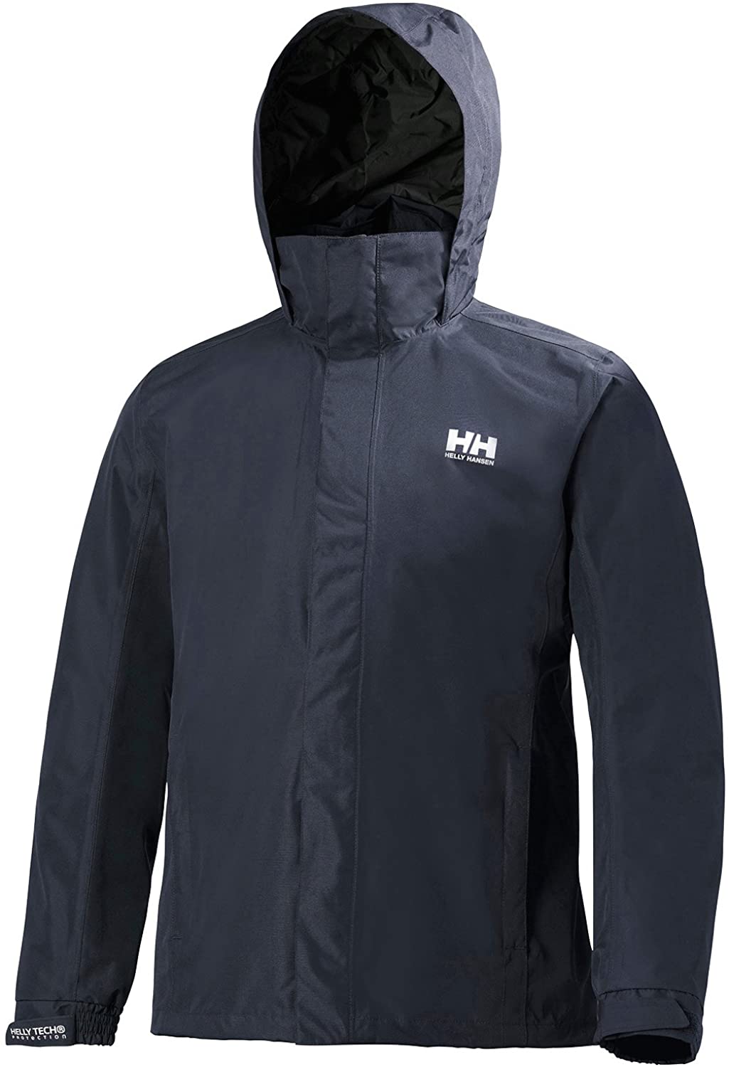 Helly Hansen Men's Dubliner Jacket Waterproof, Windproof, Breathable Shell Rain Coat with Packable Hood