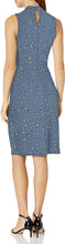 
                        
                          Muat gambar ke penampil Galeri, Amazon Brand - Lark &amp; Ro Women's Sleeveless Crossover Twist Neck Faux Wrap Dress
                        
                      