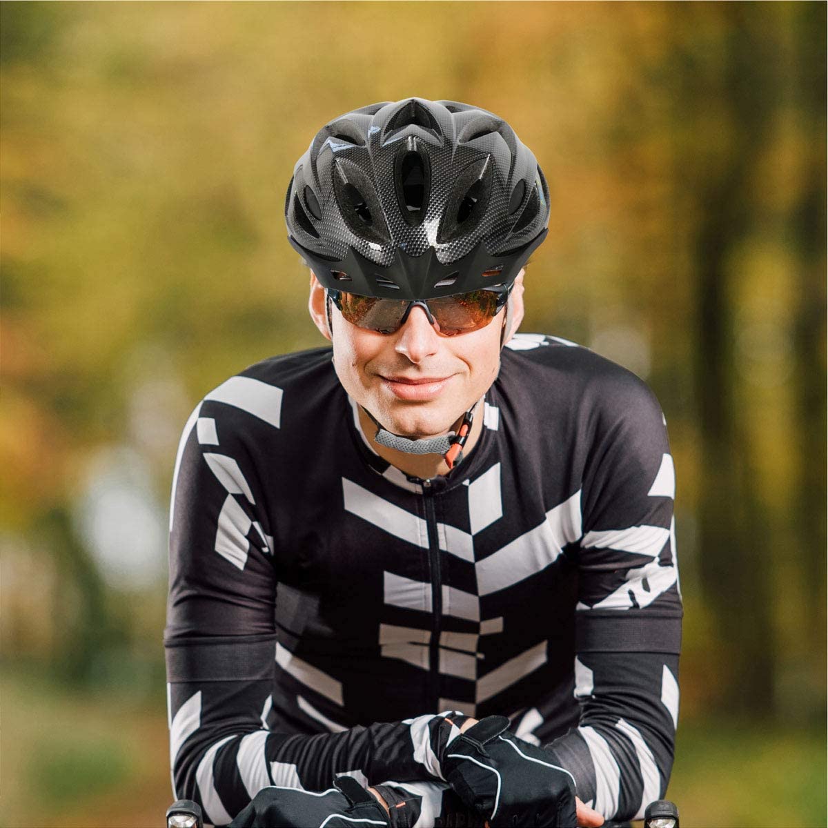AGH Adult Adjustable Helmet,CPSC Certified for Mountain Road Bicycle Helmet with Detachable Visor for Men Women