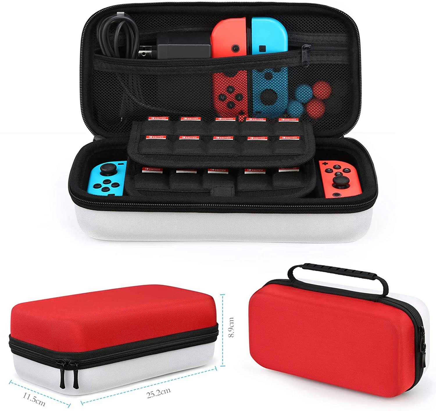 HEYSTOP Case Compatible with Nintendo Switch Carry Case Pouch Switch Cover Case 6 Joycon Grips - JOY2ESpree
