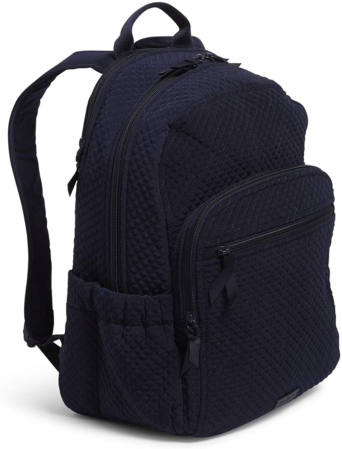 Vera Bradley Women's Microfiber Campus Backpack, Classic Navy, One Size