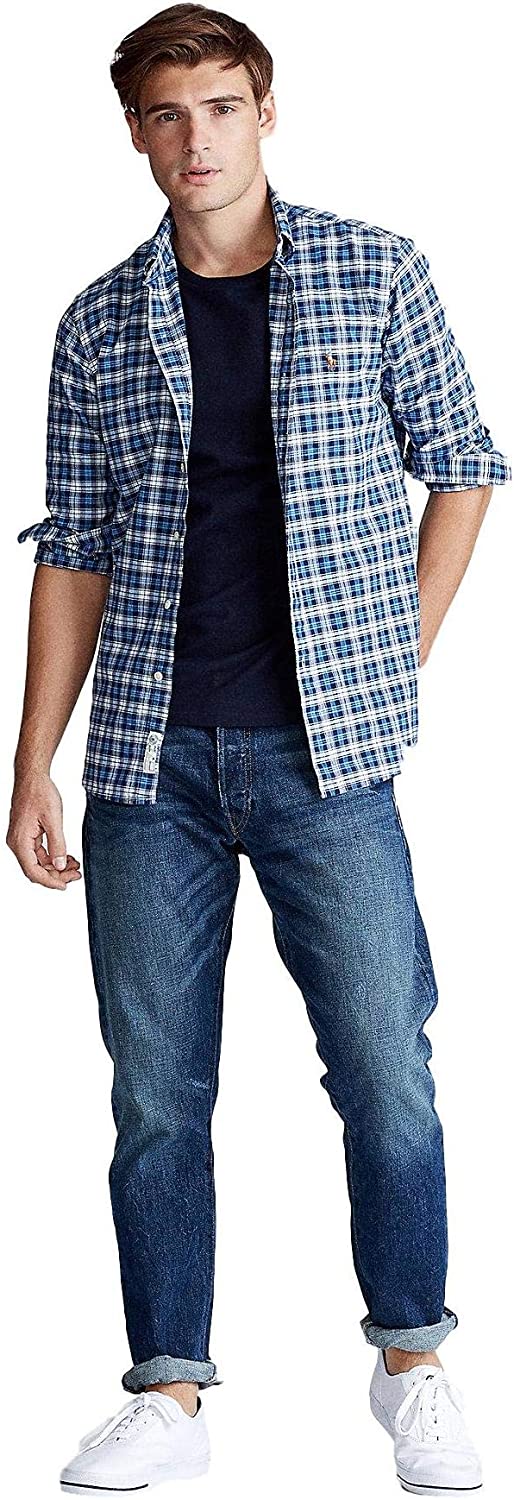 Ralph Lauren Mens Logo Button-Down Dress Shirt