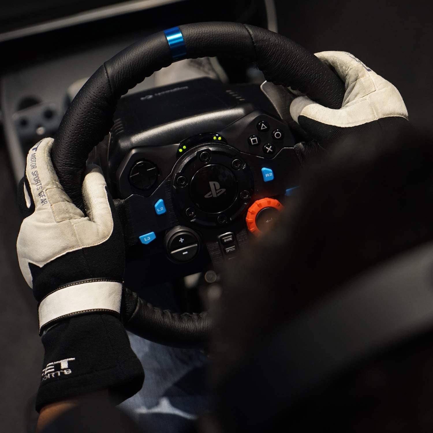 Logitech Dual-Motor Feedback Driving Force G29 Gaming Racing Wheel with Responsive Pedals for PlayStation 5, PlayStation 4 and PlayStation 3 - Black - JOY2ESpree