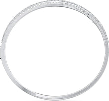 
                        
                          Load image into Gallery viewer, SWAROVSKI Women's Twist Rows Bracelet Collection, Rhodium Finish, Clear Crystals - JOY2ESpree
                        
                      