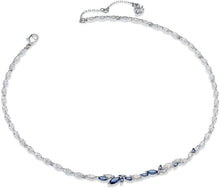 
                        
                          Load image into Gallery viewer, Swarovski Women's Louison Jewelry Collection, Rhodium Finish, Blue Crystals, Clear Crystals - JOY2ESpree
                        
                      