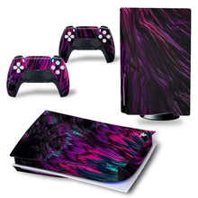 
                        
                          Load image into Gallery viewer, PS5 Skin Stickers Decal Full Body Vinyl Cover for Playstation 5 Console and Controllers (Disk Edition, Purple Stripes) - JOY2ESpree
                        
                      