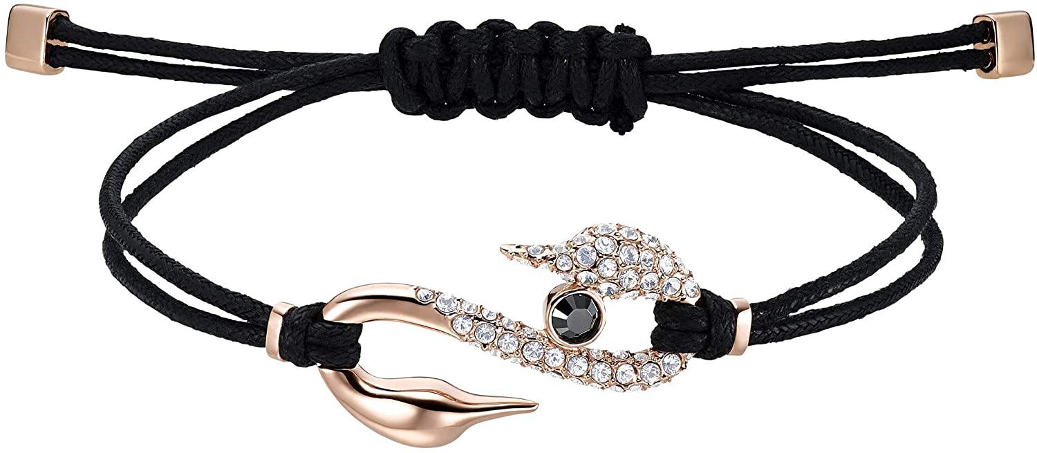 SWAROVSKI Women's Power Collection S Hook Swan Cord Band Crystal Bracelet Collection - JOY2ESpree