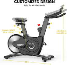 
                        
                          Muat gambar ke penampil Galeri, pooboo Magnetic Exercise Bikes Indoor Cycling Bikes Belt Driven Stationary Bike with LCD Display and Ipad Holder for Home Cardio Training - JOY2ESpree
                        
                      