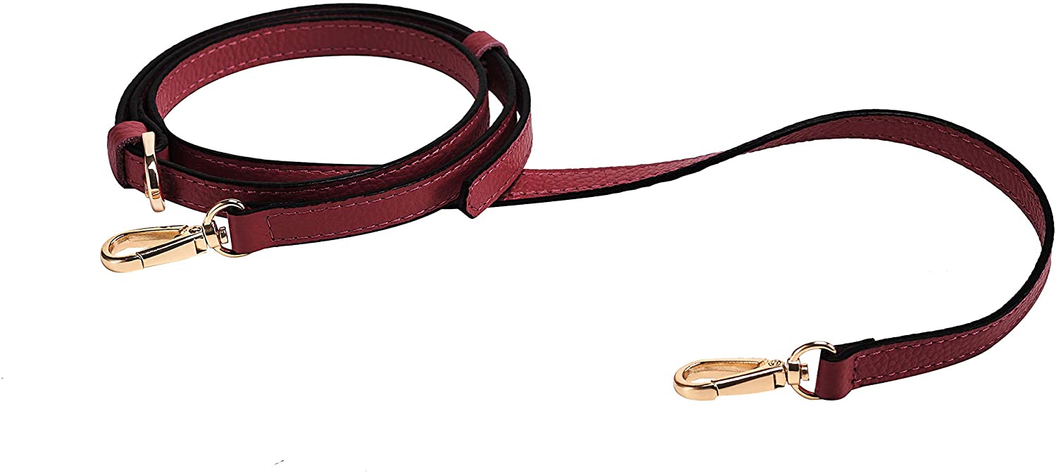 LIVE UP Full Grain Leather Adjustable Replacement Strap Cross Body Bag Purse, 43-51 Inch