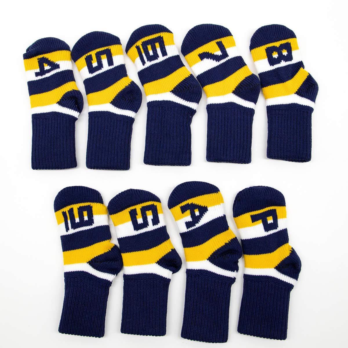 Golf Iron Covers,Golf Iron Head Covers Knitted Golf Iron Covers Set 9pcs - JOY2ESpree