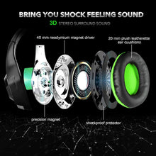 
                        
                          將圖片載入圖庫檢視器 BlueFire Stereo Gaming Headset for Playstation 4 PS4 Over-Ear Headphones with Mic and LED Lights for Xbox One, PC, Laptop(Green) - JOY2ESpree
                        
                      