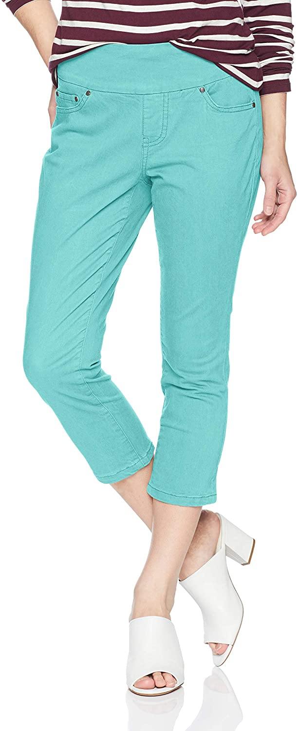 Jag Jeans Women's Petite Peri Straight Pull on Crop