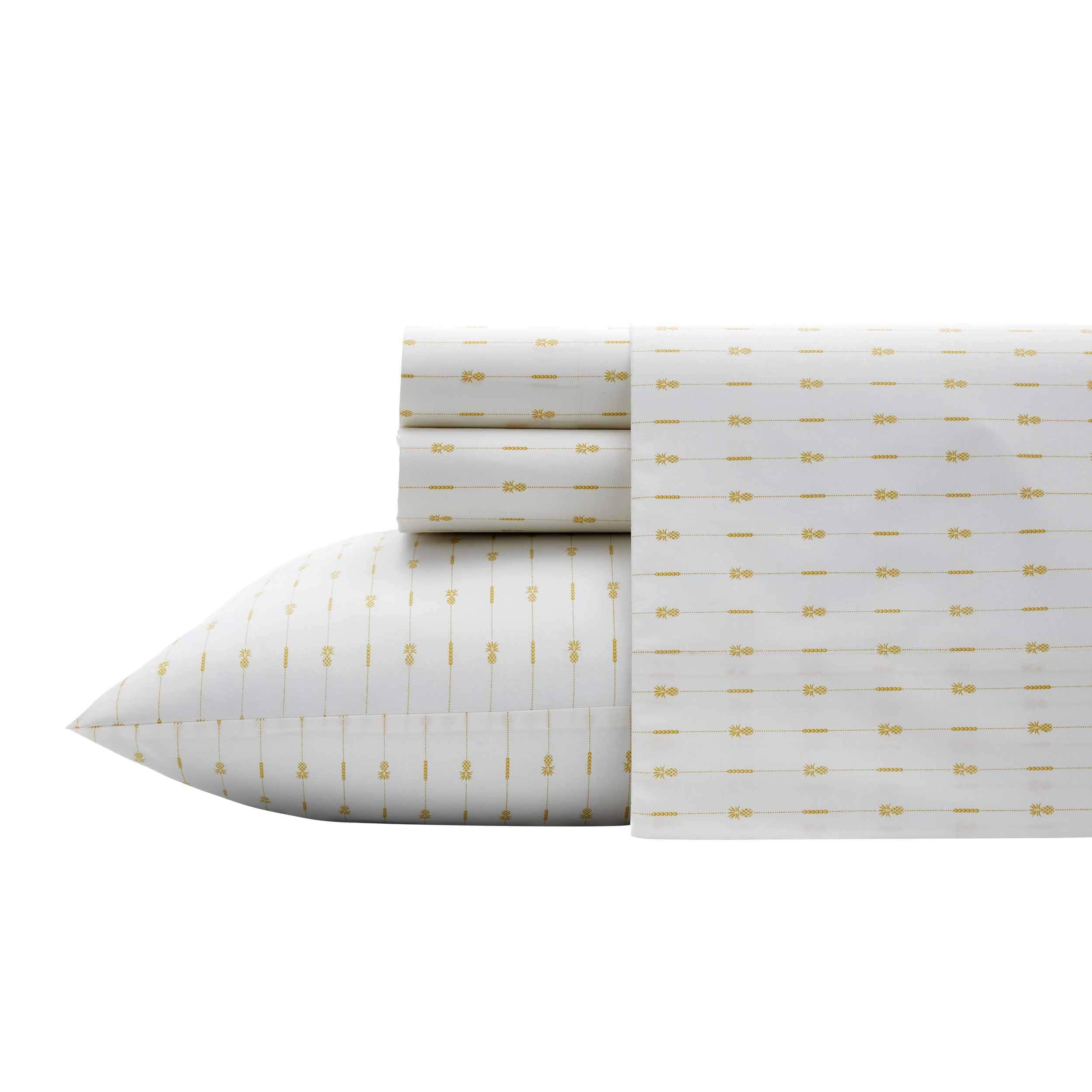 Tommy Bahama Pineapple Pinstripe Sheet Set, King