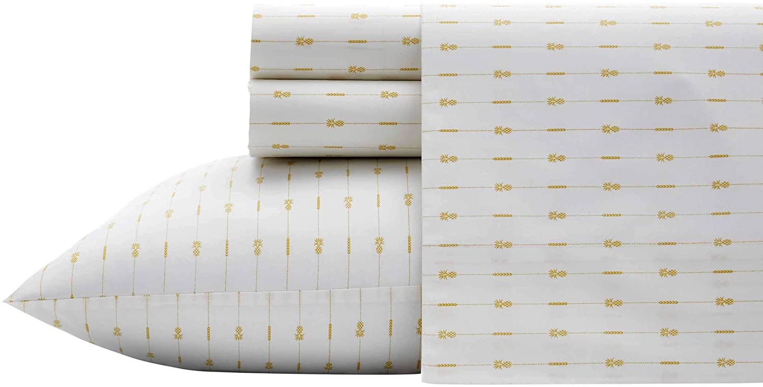 Tommy Bahama Pineapple Pinstripe Sheet Set, King