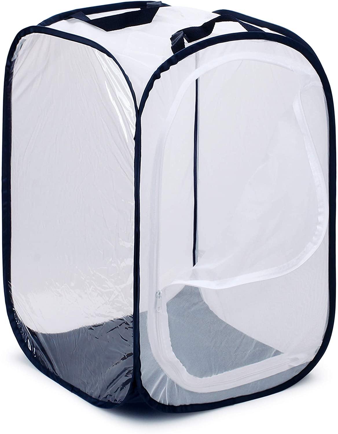 RESTCLOUD 36" Large Monarch Butterfly Habitat, Giant Collapsible Insect Mesh Cage Terrarium Pop-up 24 x 24 x 36 Inches - JOY2ESpree