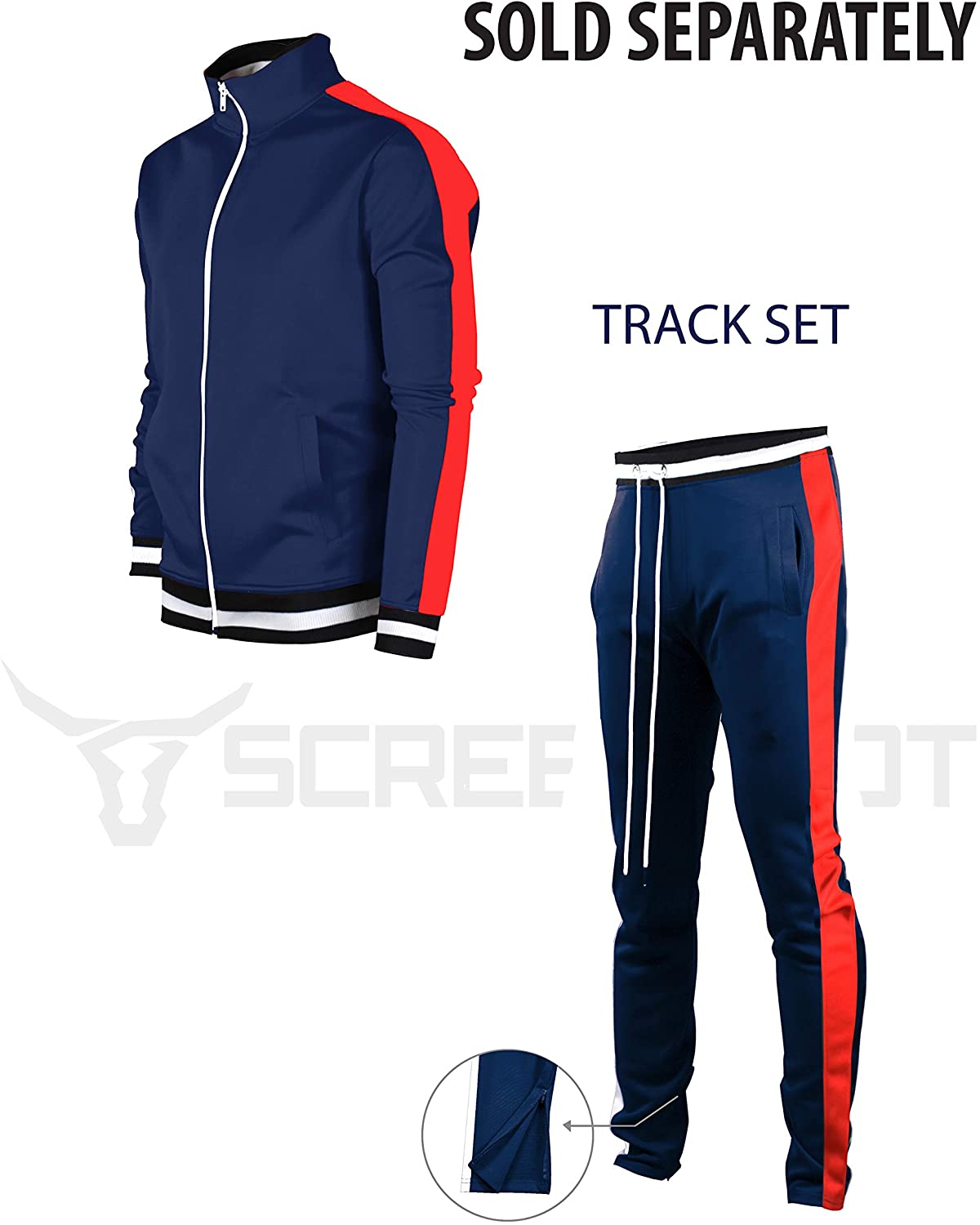 Screenshotbrand Mens Hip Hop Premium Slim Fit Track Pants