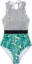 
                        
                          將圖片載入圖庫檢視器 CUPSHE Women's Striped Leafy One Piece Swimsuit
                        
                      