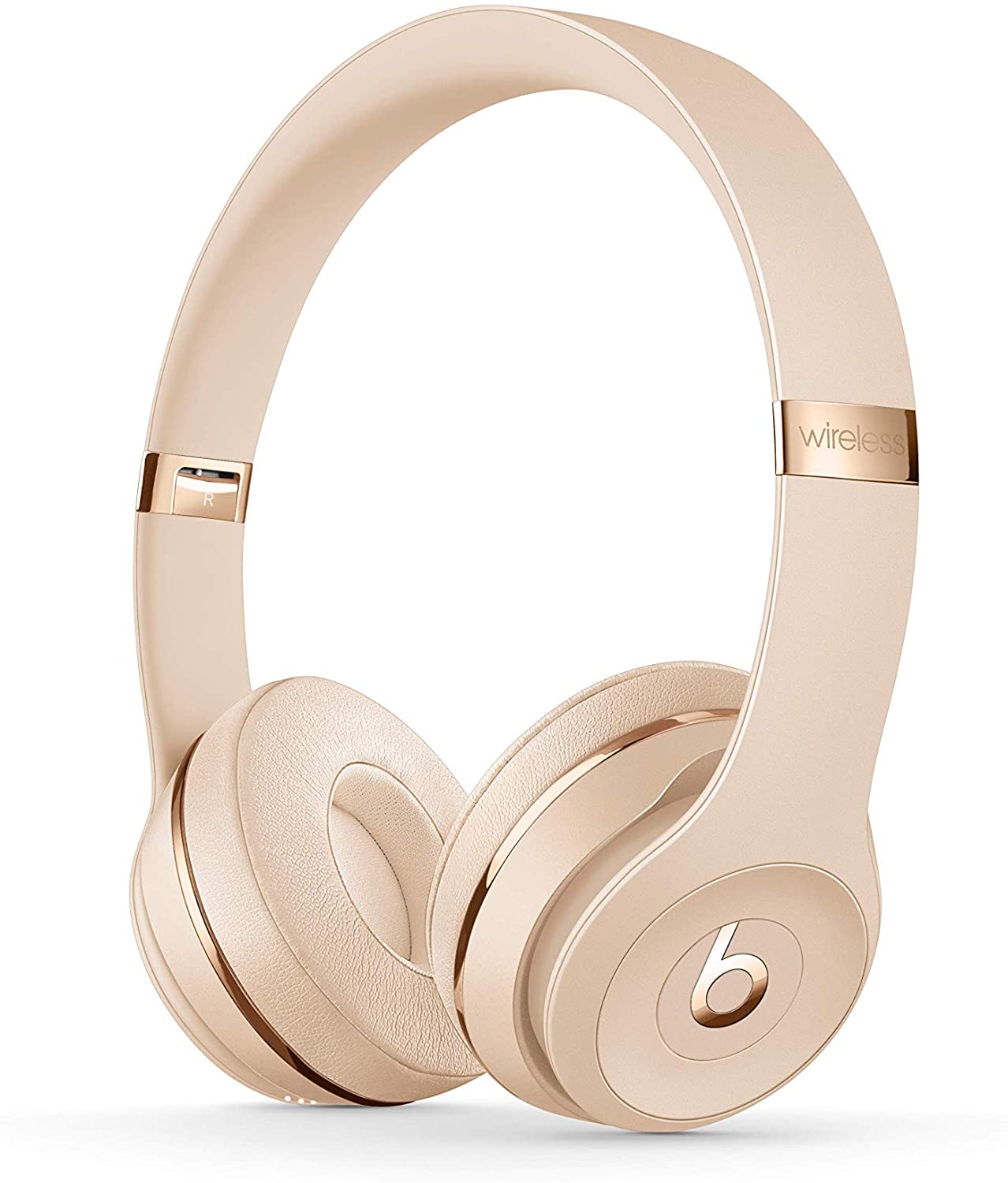 Beats Solo3 Wireless On-Ear Headphones - Apple W1 Headphone Chip, Class 1 Bluetooth, 40 Hours of Listening Time, Built-in Microphone - Satin Gold