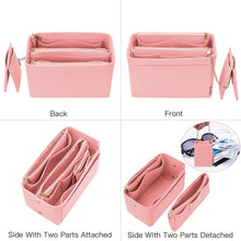 
                        
                          Load image into Gallery viewer, Purse Organizer, Purse Organizer Insert With 2 Metal Zipper, Bag Organizer With RFID Blocking Pocket Purse Organizer insert
                        
                      