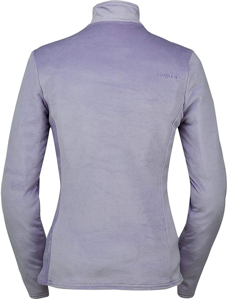 Spyder Womens Shimmer Bug Zip T-Neck