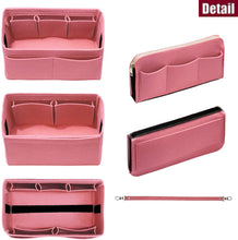 
                        
                          Load image into Gallery viewer, Purse Organizer Insert with Zipper Felt Bag Organizer Handbag Organizer Insert Bag In Bag Organizer
                        
                      