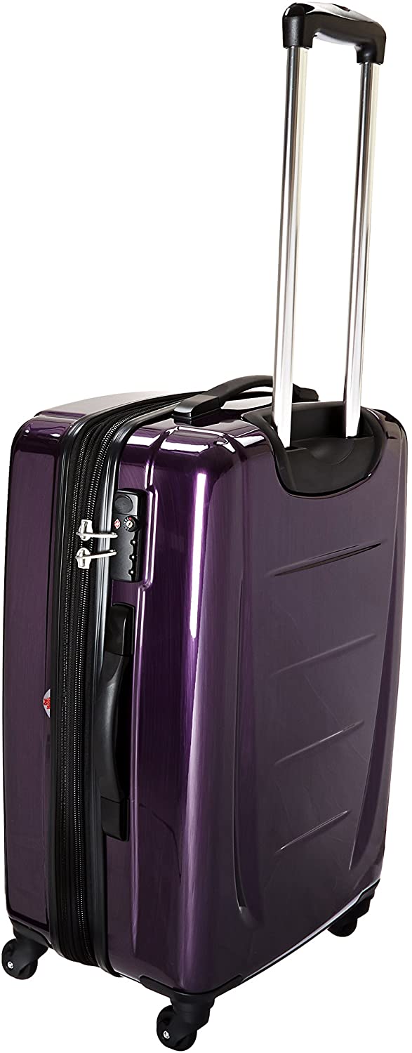 Samsonite Winfield 2 Hardside Expandable Luggage with Spinner Wheels, Charcoal, Checked-Large 28-Inch