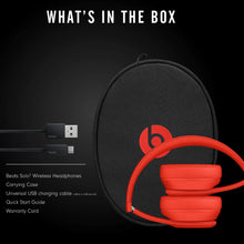 
                        
                          Load image into Gallery viewer, Beats Solo3 Wireless On-Ear Headphones - Apple W1 Headphone Chip, Class 1 Bluetooth, 40 Hours of Listening Time, Built-in Microphone - Satin Gold
                        
                      