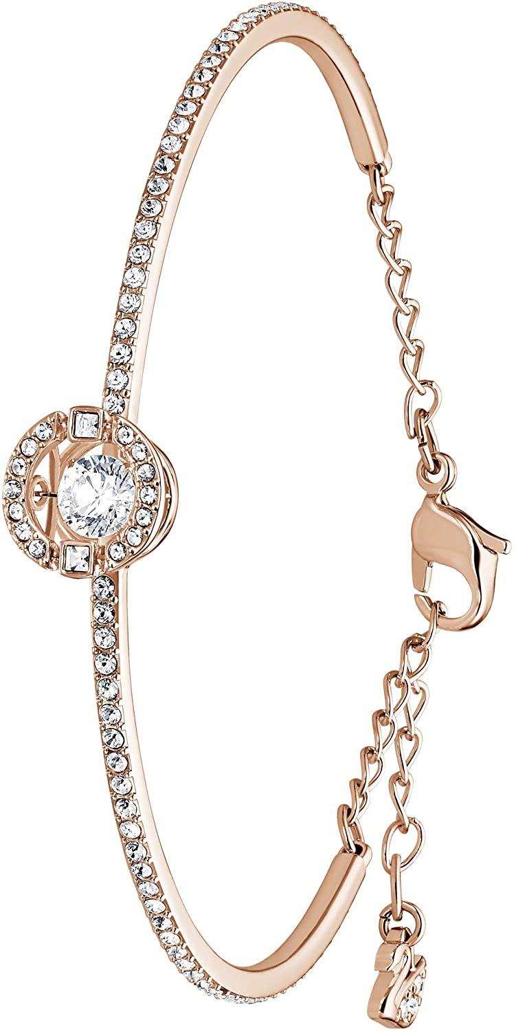 SWAROVSKI Women's Sparking Dance Crystal Jewelry Collection, Rose Gold Tone Finish - JOY2ESpree