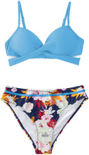 
                        
                          画像をギャラリービューアに読み込む, CUPSHE Women's Wrap Top Floral Bottom Bathing Suit Two Piece Sexy Swimsuit
                        
                      