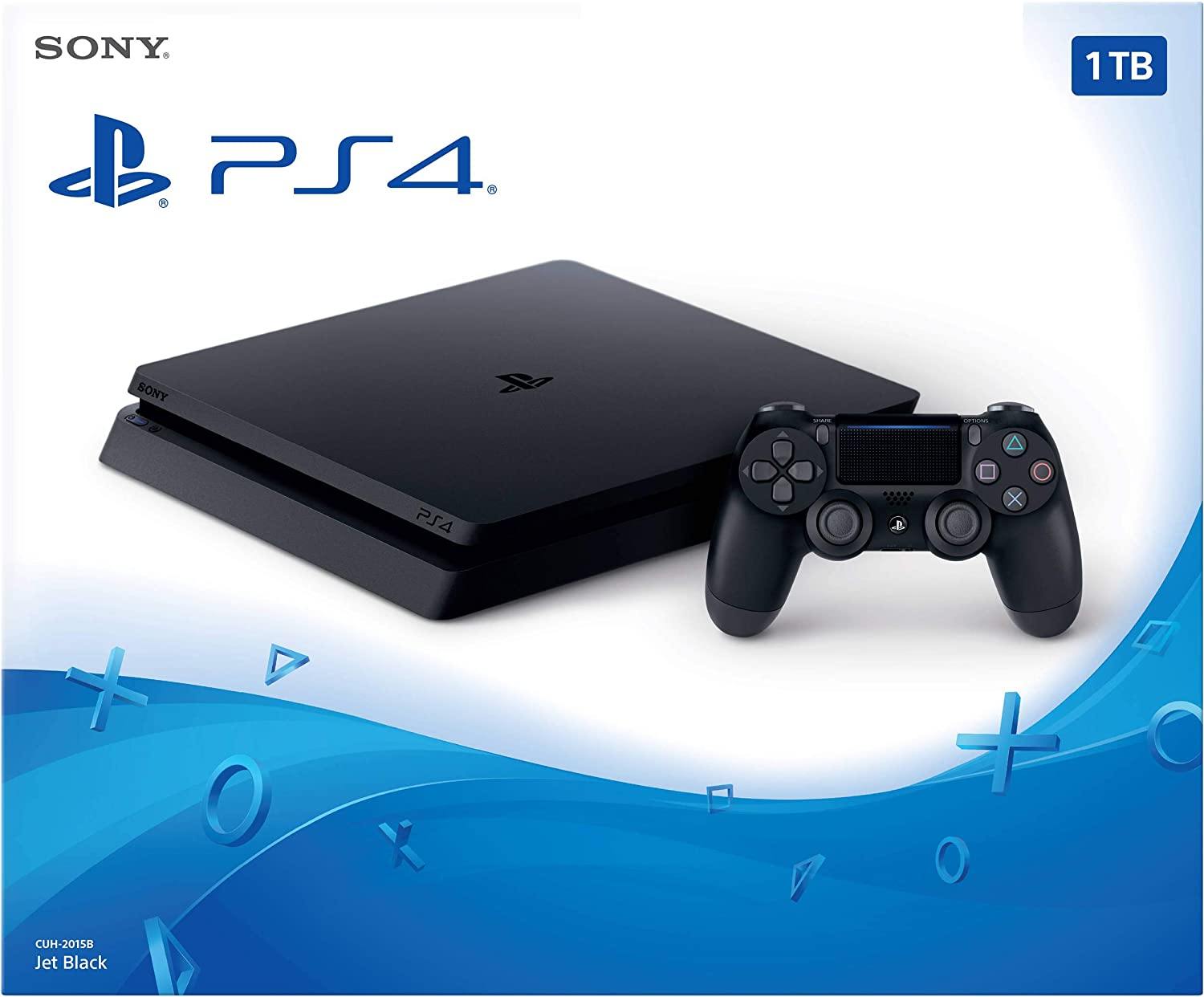 Sony Console Playstation 4-1TB SSD Slim Edition Jet Black - JOY2ESpree