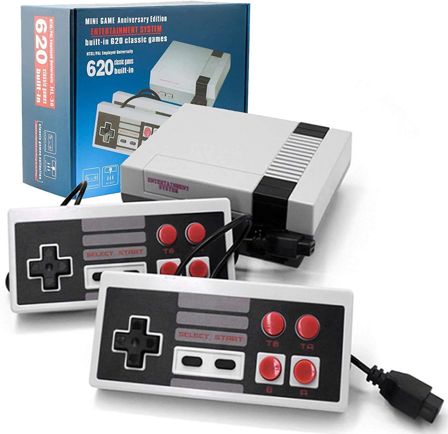 Hawiton Retro Game Console, Classic Video Game Console Handheld Built in 620 Games - JOY2ESpree