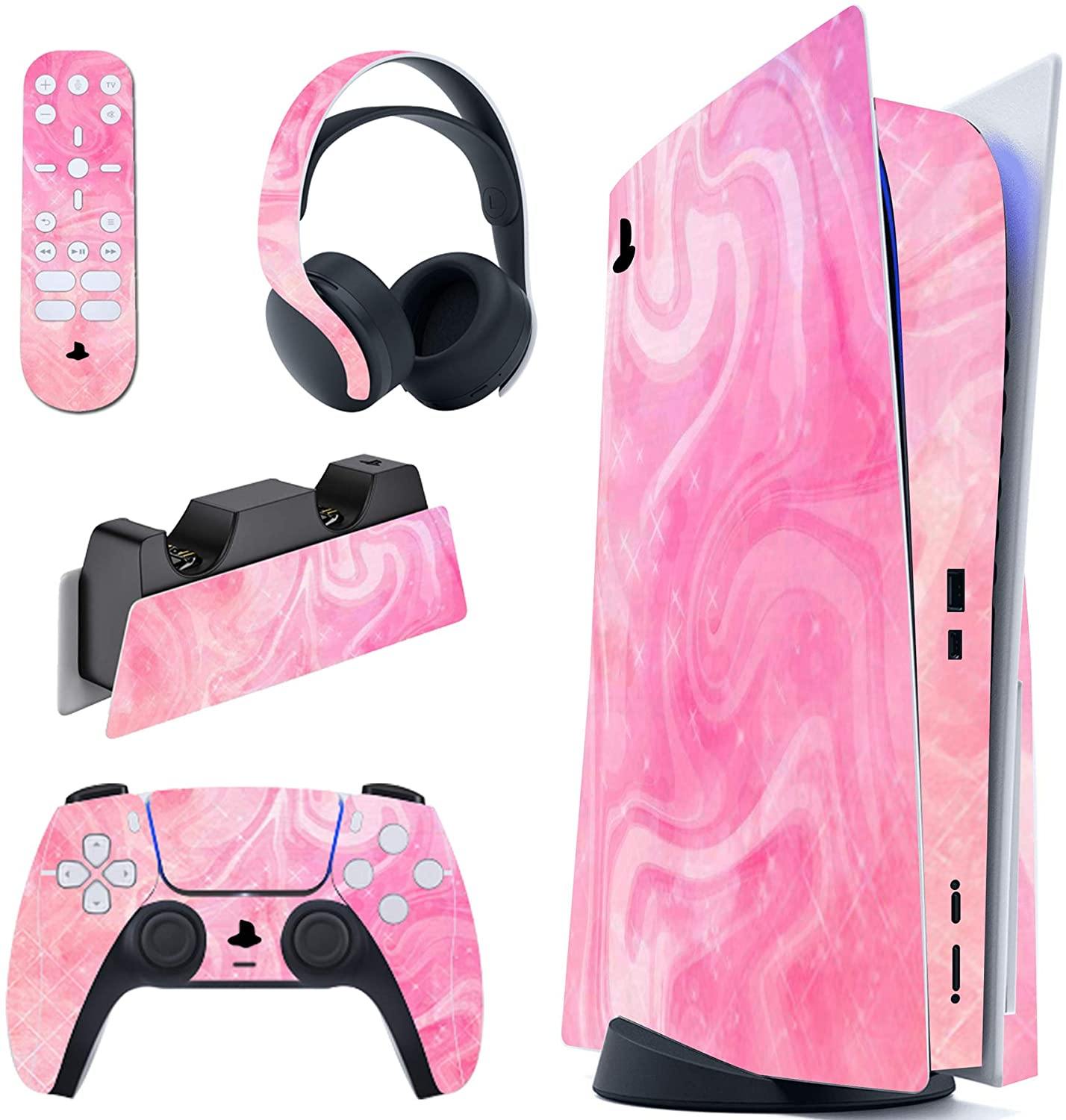 PlayVital Colorful Triangle Full Set Skin Decal for PS5 Console Disk Edition - JOY2ESpree