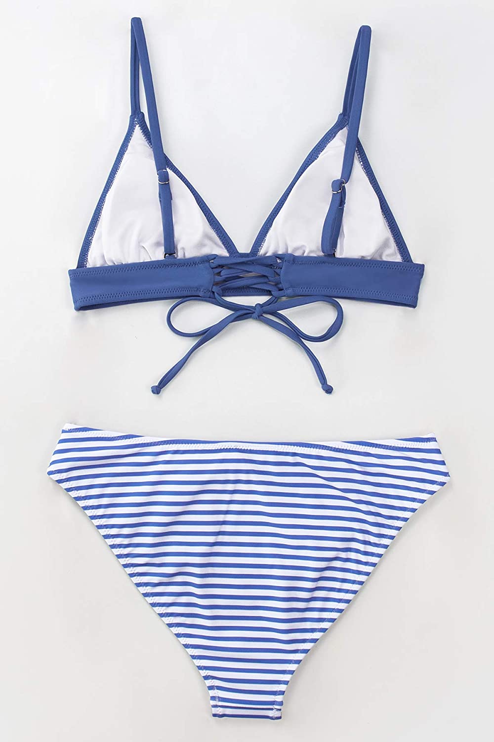 CUPSHE Women's Bikini Triangle Sexy Lace Up Two Piece Bathing Suit