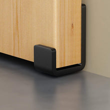 
                        
                          Load image into Gallery viewer, FaithLand Sliding Barn Door Floor Guide, Bottom Adjustable Floor Guide Roller, Black
                        
                      