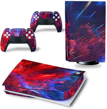 
                        
                          Load image into Gallery viewer, DOMILINA PS5 Skin Stickers, Full Body Vinyl Decal Cover for Playstation 5 Disk Edition Console &amp; Controllers - Dancing Fire - JOY2ESpree
                        
                      